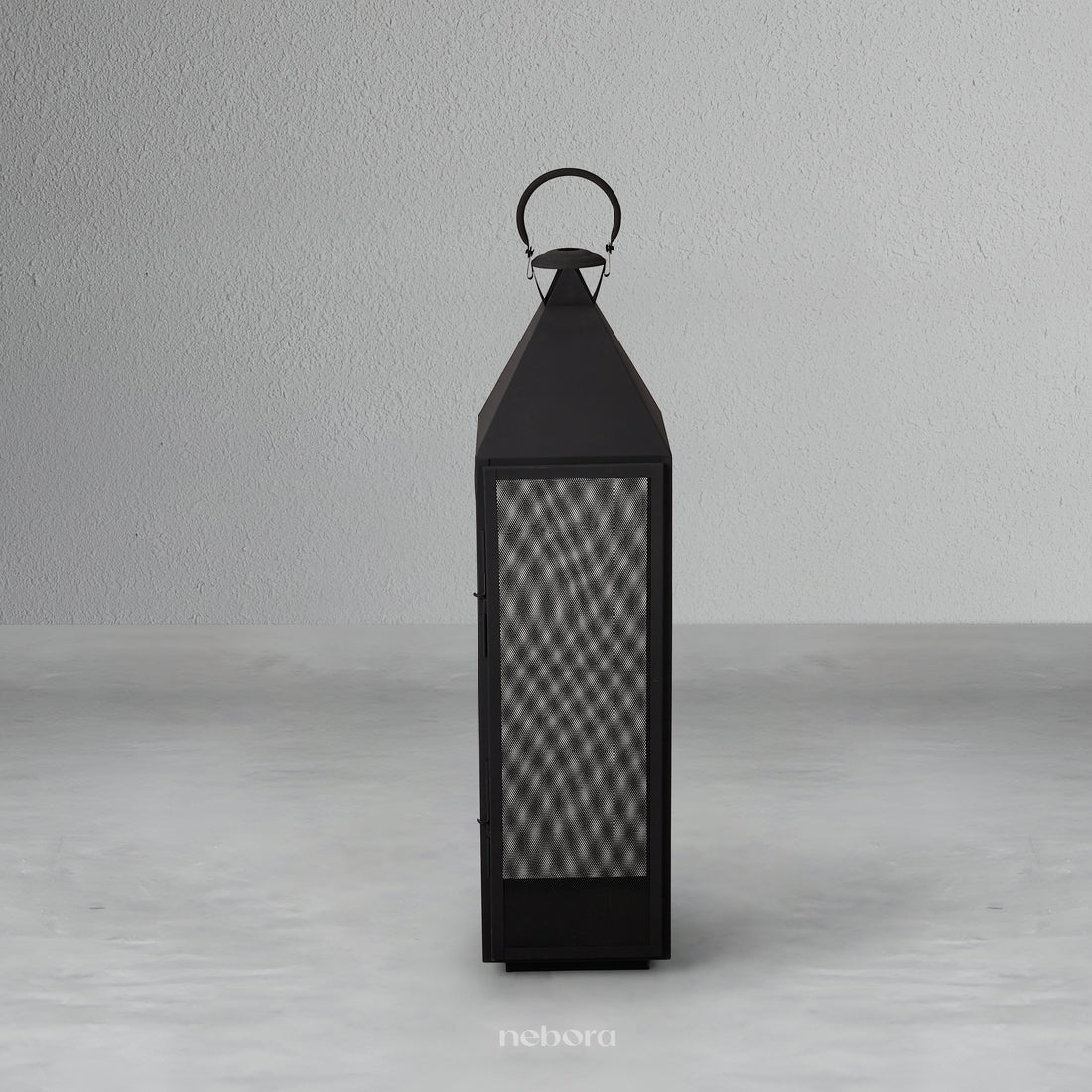 Black Mesh Lantern Medium