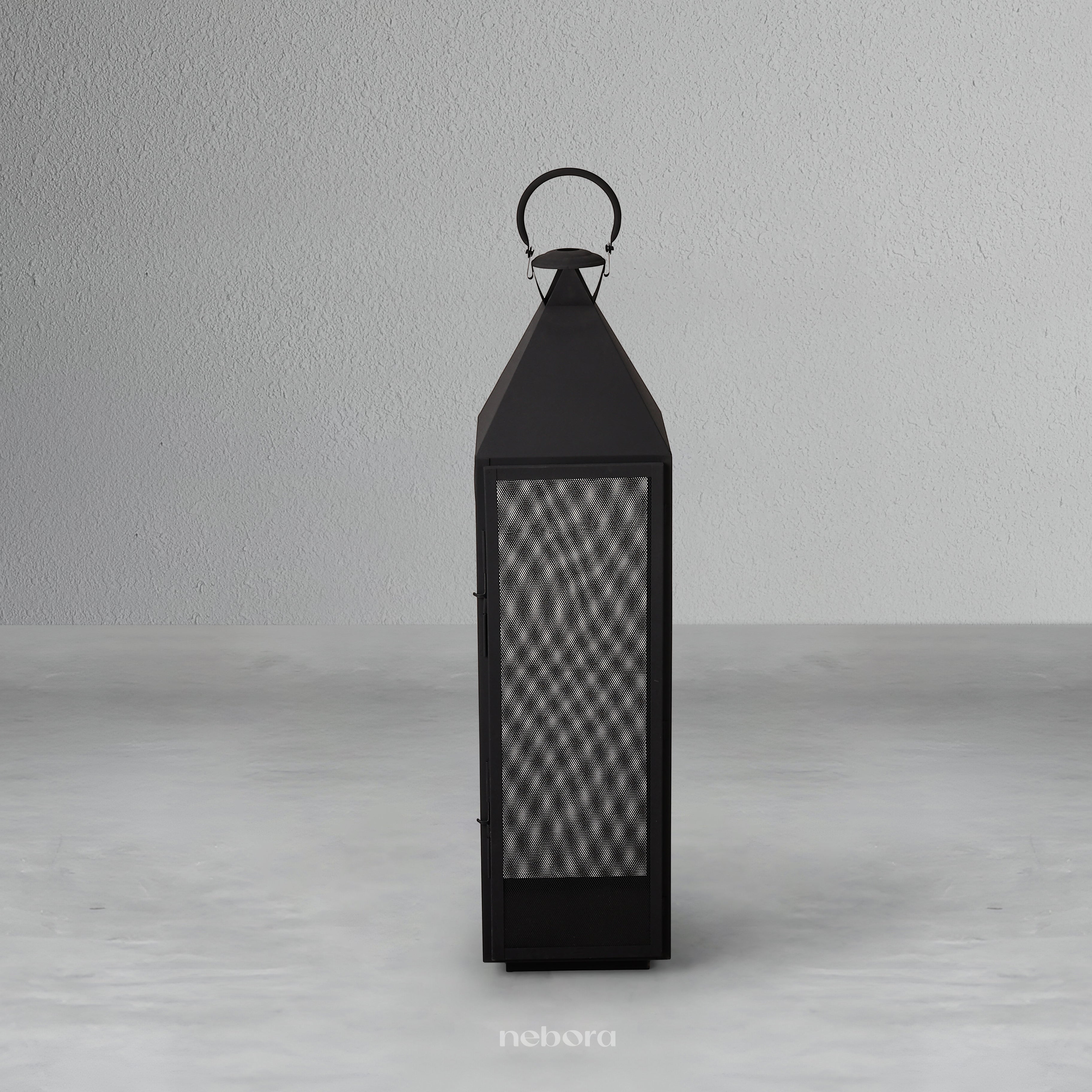 Black Mesh Lantern Medium