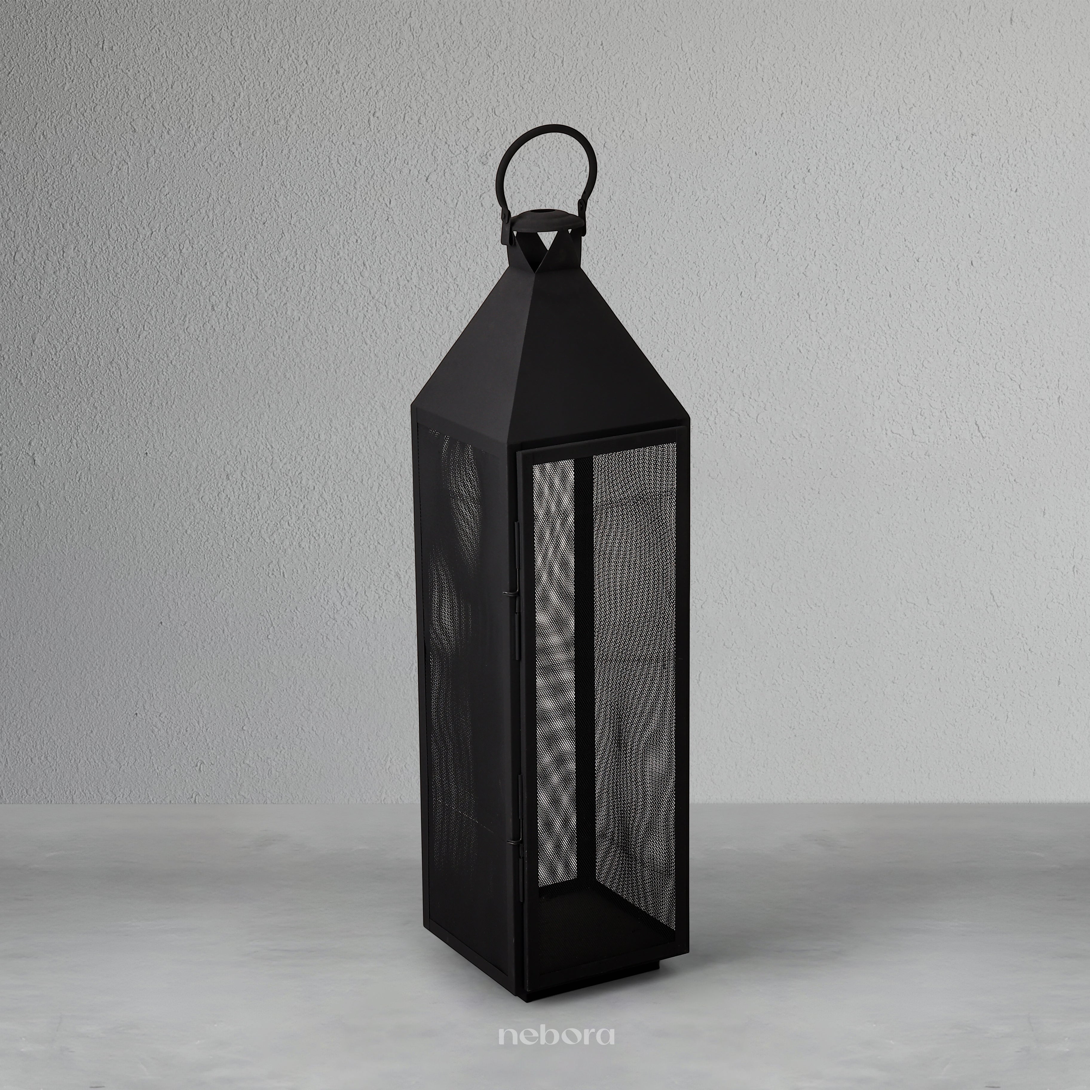 Black Mesh Lantern Large