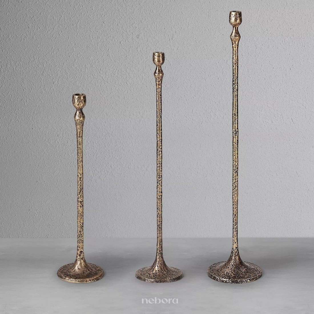 Luminis Candle Stand Set/3 | Lanterns & Candle Holders - Nebora