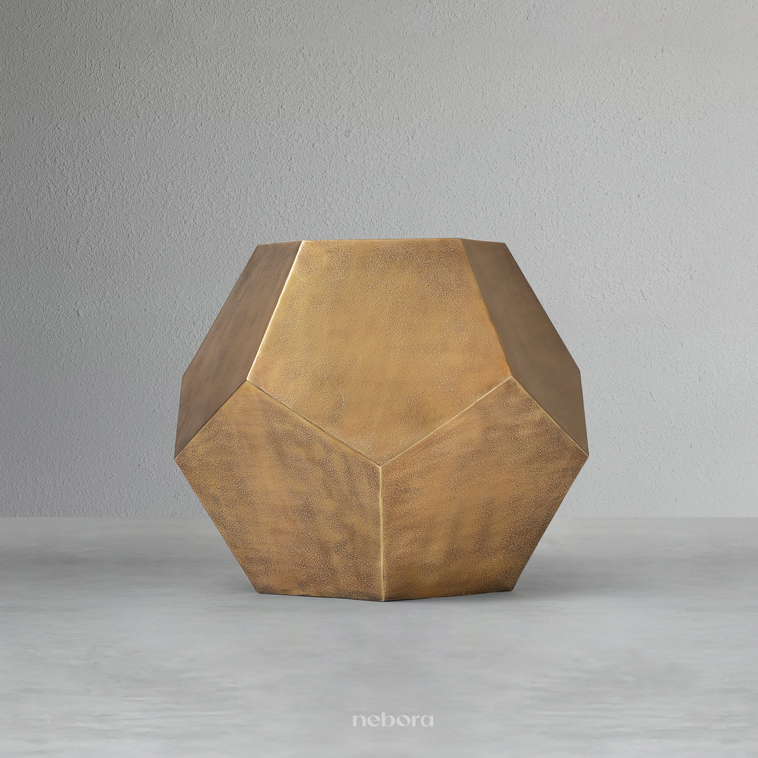 Gilded Hexa Side Table