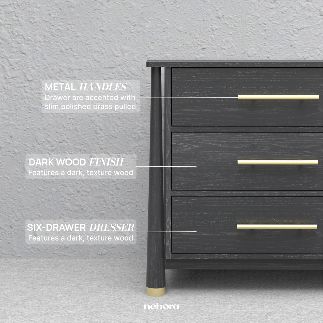Noir Curator Dresser | Dressers - Nebora
