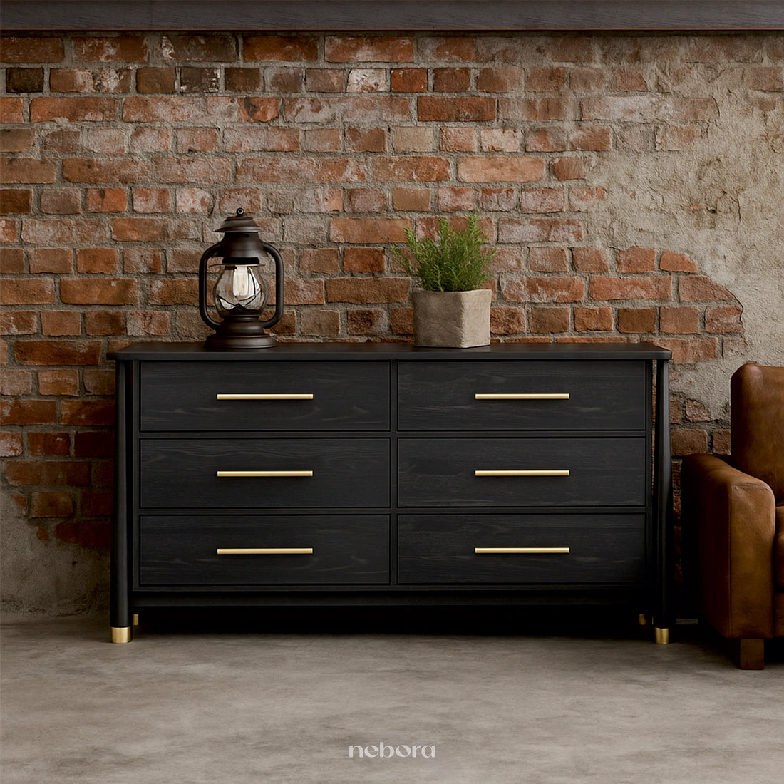 Noir Curator Dresser | Dressers - Nebora