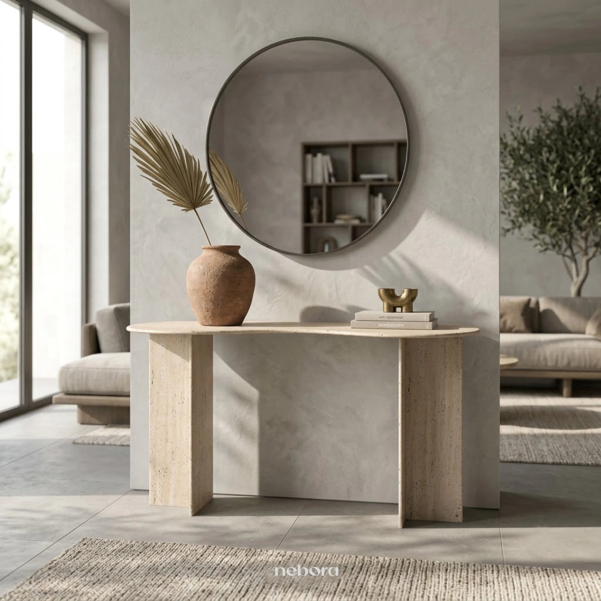 Keystone Marble Console