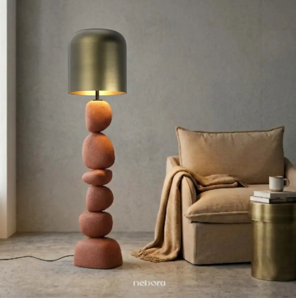 Cairn Floor Lamp Terracotta | - Nebora