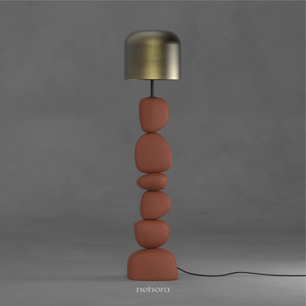 Cairn Floor Lamp Terracotta | Floor Lamps - Nebora