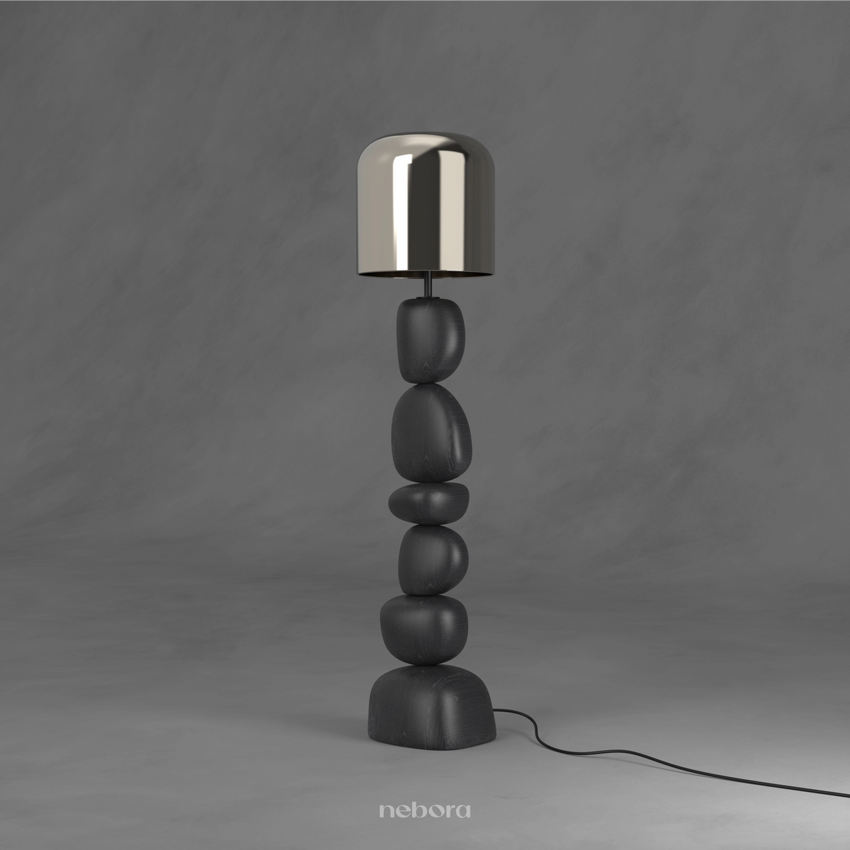 Cairn Floor Lamp Black | - Nebora