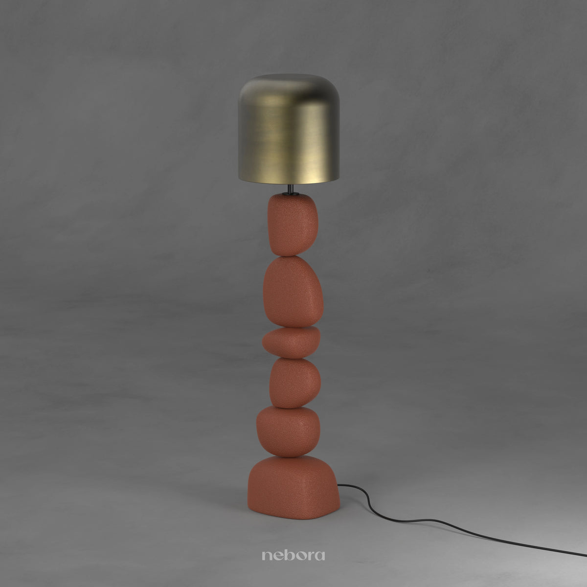 Cairn Floor Lamp Terracotta | - Nebora