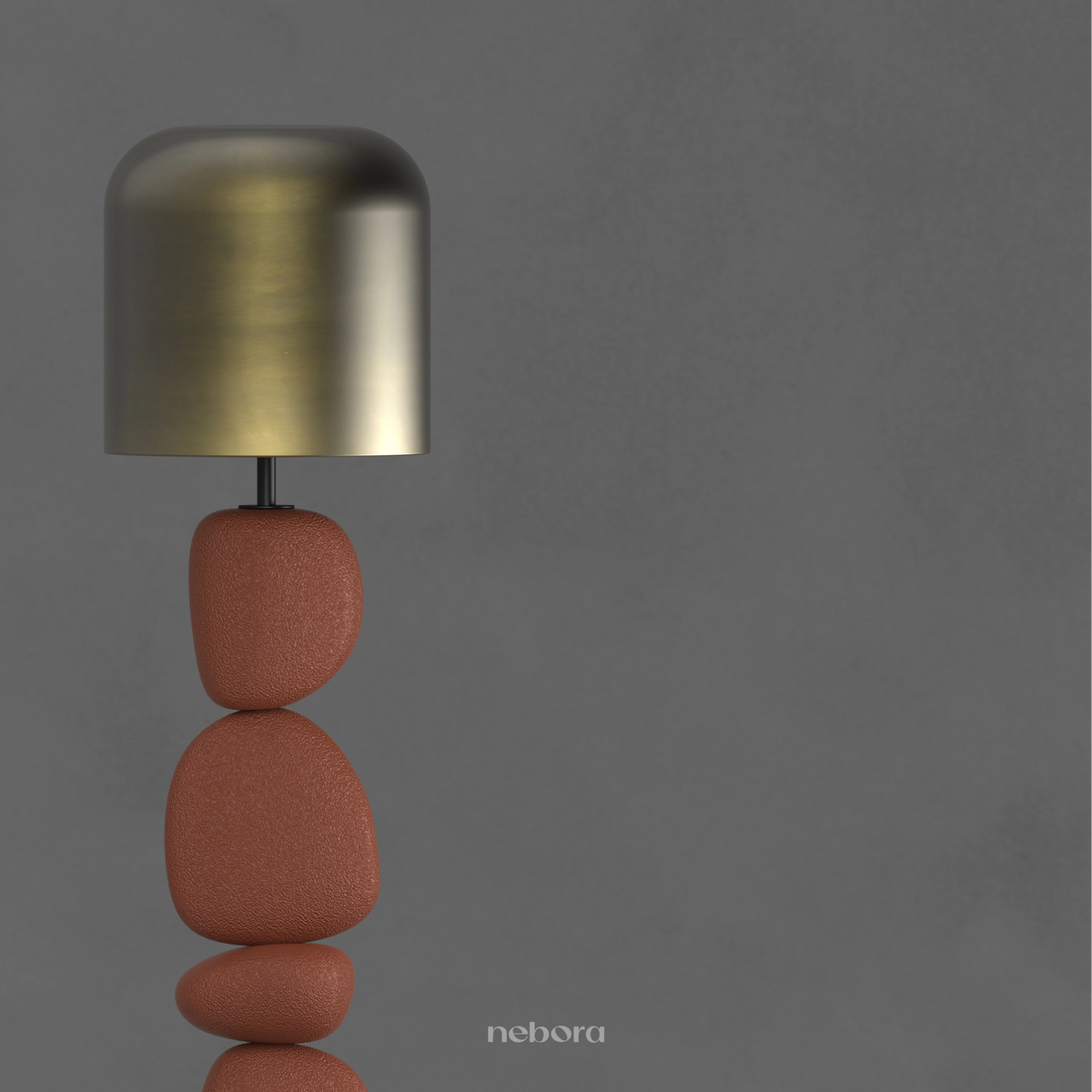Cairn Floor Lamp Terracotta | - Nebora