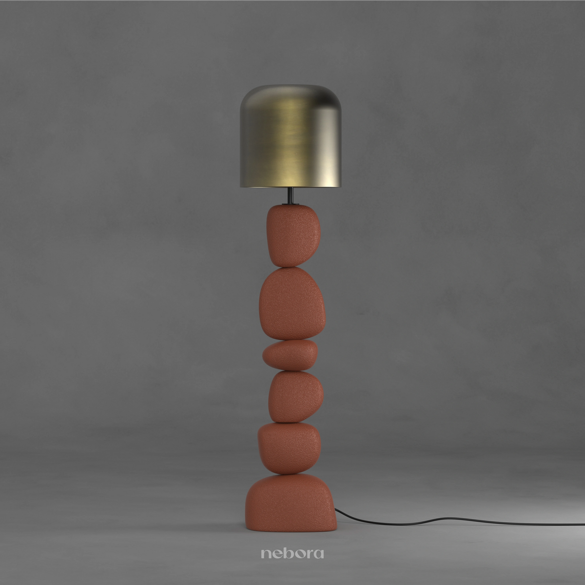Cairn Floor Lamp Terracotta | - Nebora