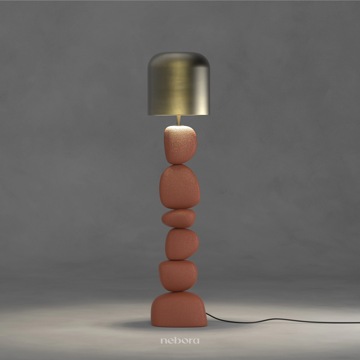 Cairn Floor Lamp Terracotta | - Nebora