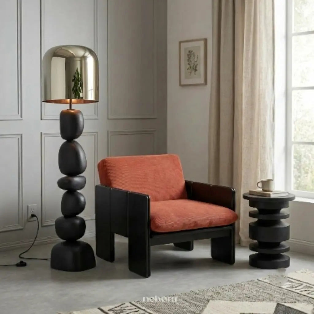 Cairn Floor Lamp Black | - Nebora