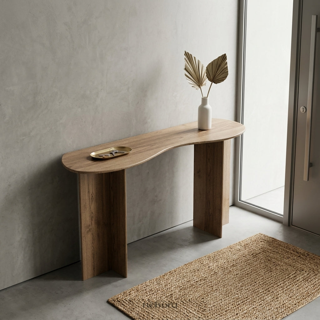 Keystone Wooden Console | Consoles - Nebora