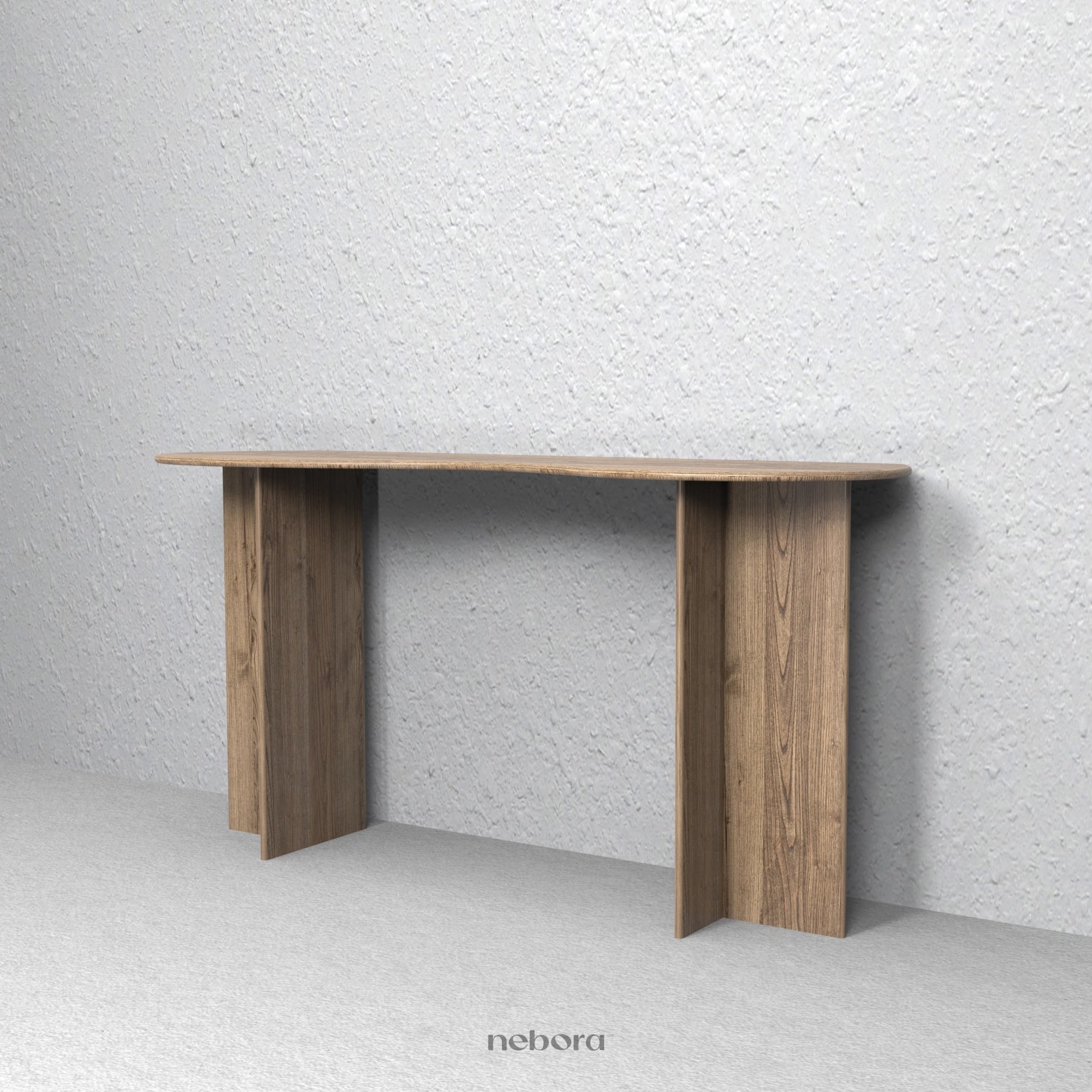 Keystone Wooden Console | Consoles - Nebora