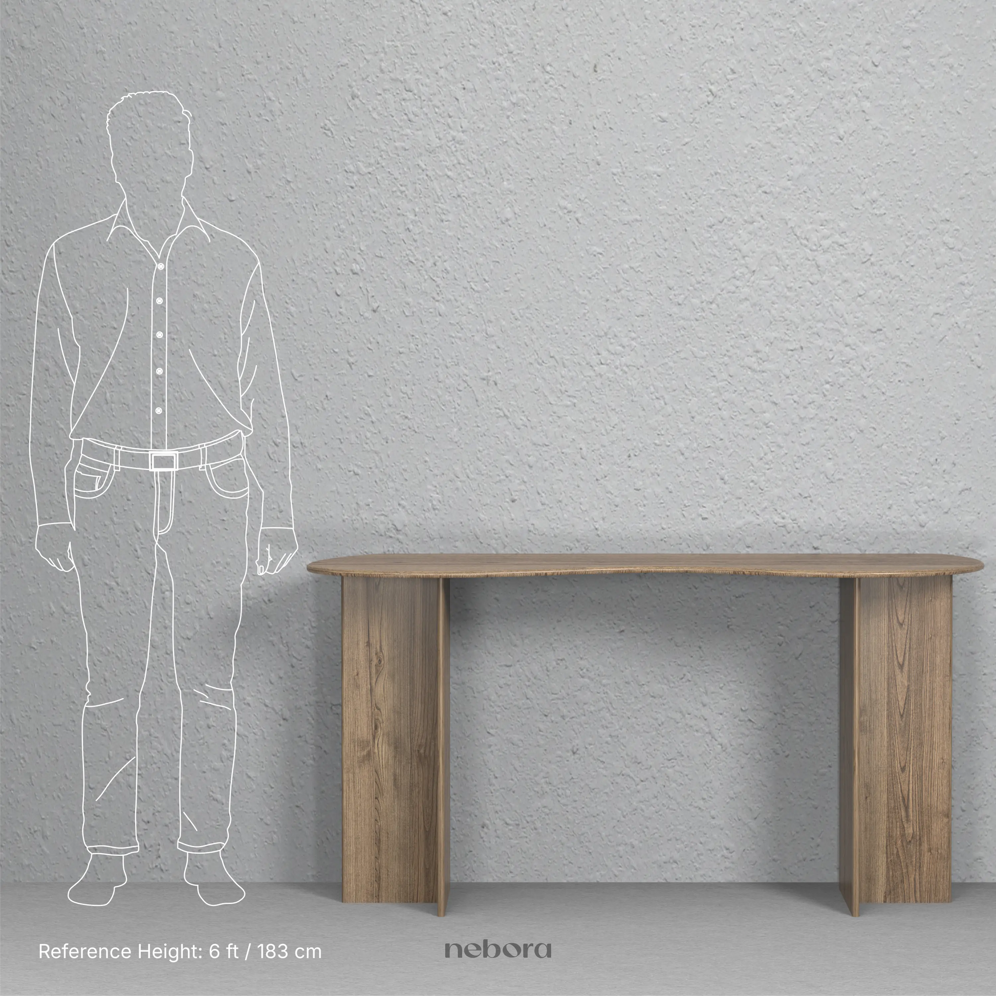 Keystone Wooden Console | Consoles - Nebora