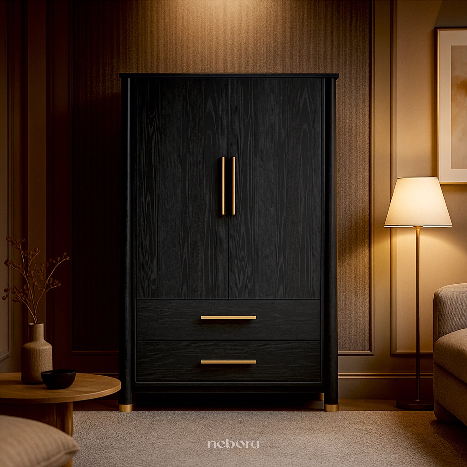 Noir Curator Cabinet | Cabinets - Nebora