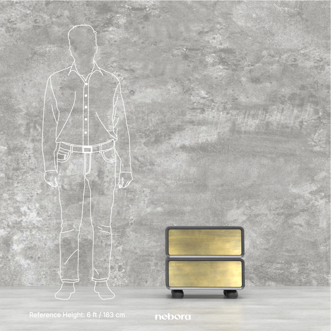 Bron Night Stand | Bedside Tables - Nebora