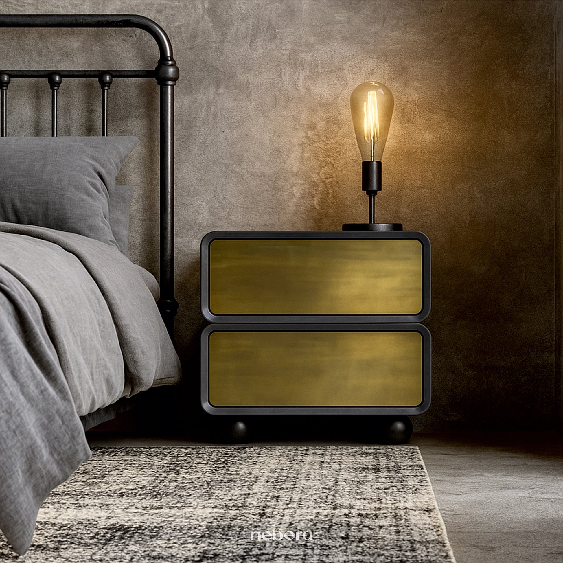 Bron Night Stand | Bedside Tables - Nebora