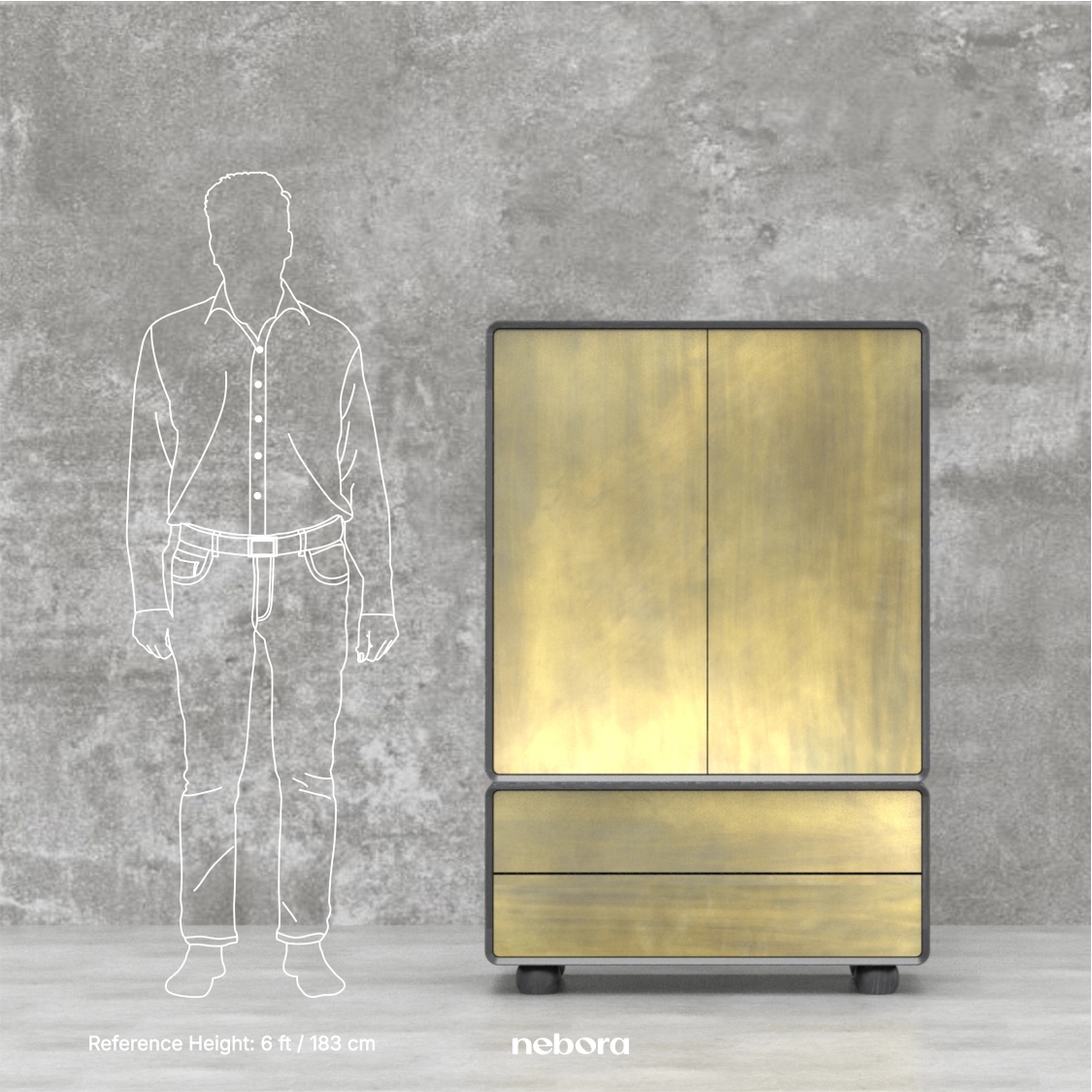 Bron Storage Console | Chest Consoles - Nebora