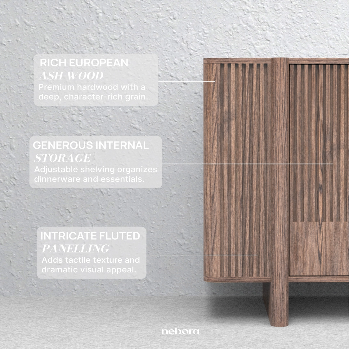 Stria Sideboard | Side Boards - Nebora