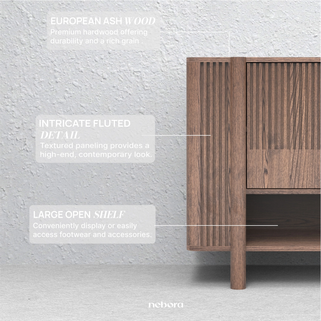 Stria Shoe Rack | Shoe Racks - Nebora