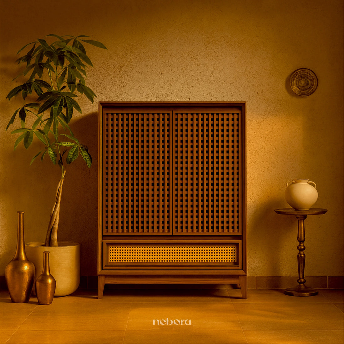Lattice Chest Console | Chest Consoles - Nebora