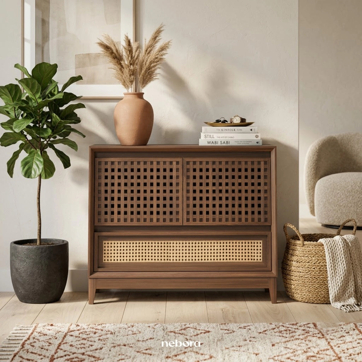 Lattice Small Chest Console