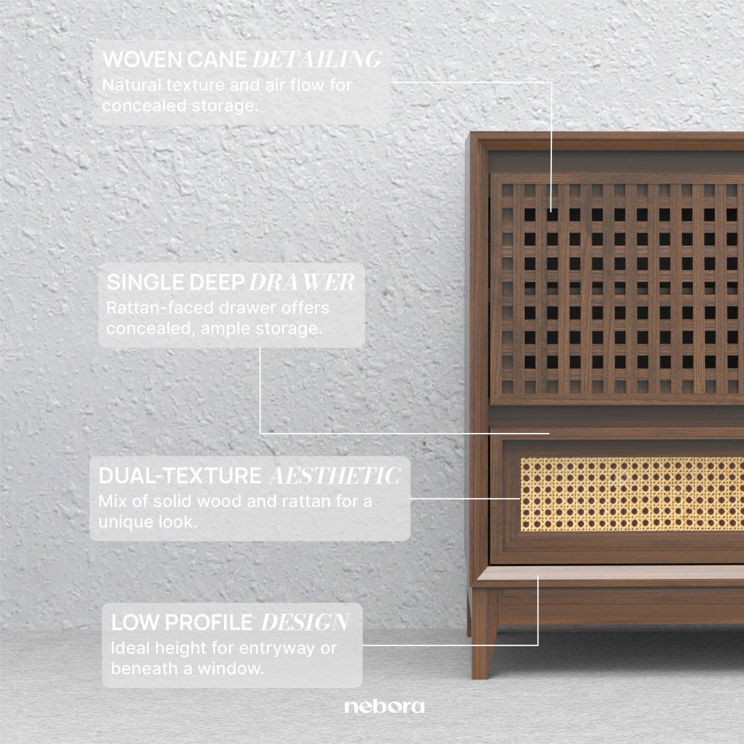 Lattice Small Chest Console | Chest Consoles - Nebora