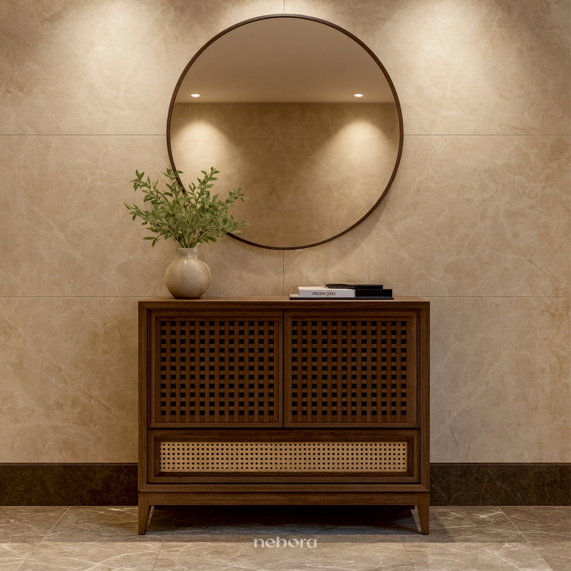 Lattice Small Chest Console | Chest Consoles - Nebora