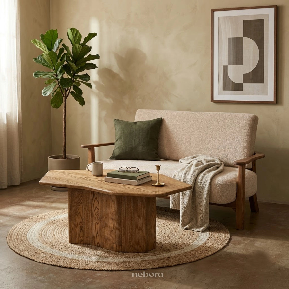 Stela Coffee Table Wood | Coffee Tables - Nebora