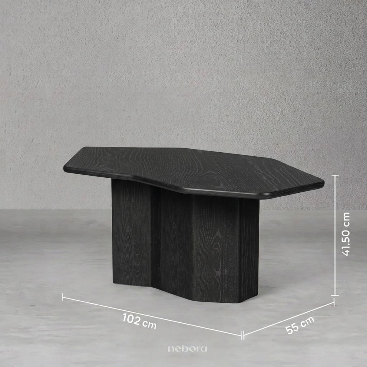Stela Coffee Table Wood Black | Coffee Tables - Nebora