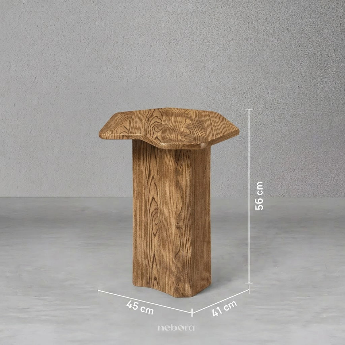 Stela Side Table Wood | Side Tables - Nebora