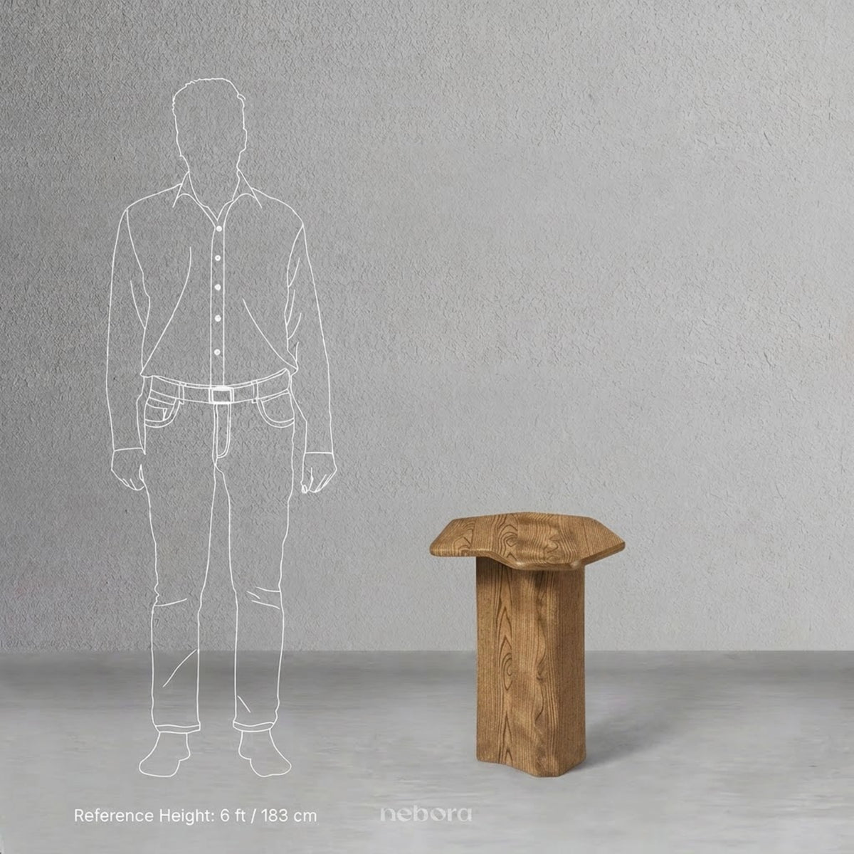 Stela Side Table Wood | Side Tables - Nebora