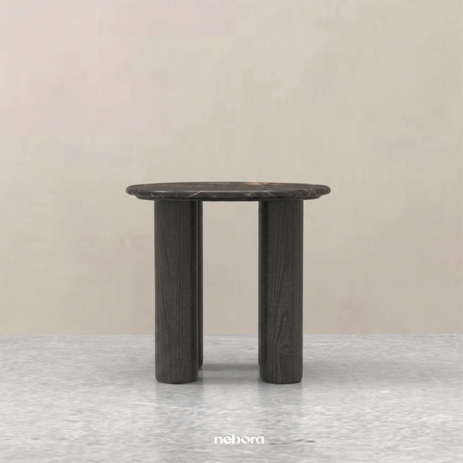 Stonel Side Table Noir | Side Tables - Nebora