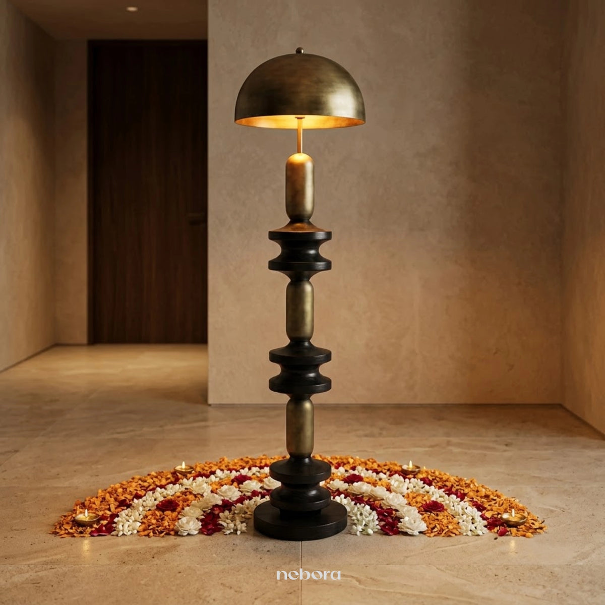 Totem Sculptural Floor Lamp | Floor Lamps - Nebora