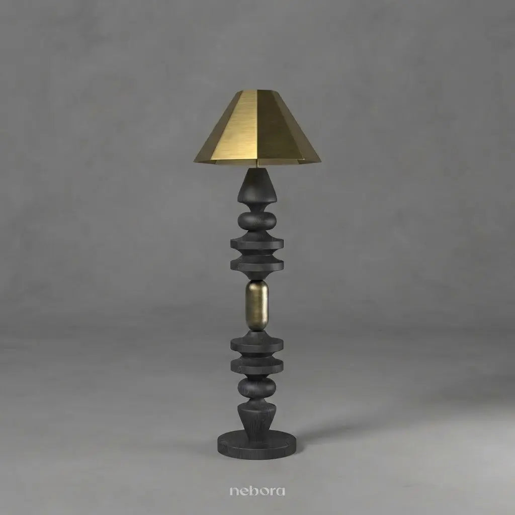 Stack Floor Lamp Black | Floor Lamps - Nebora