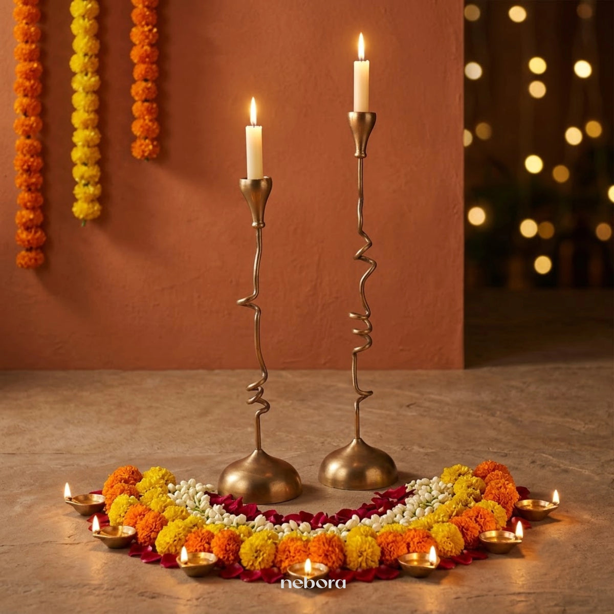 Firefly Candle Stand Set/2 | Lanterns & Candle Holders - Nebora
