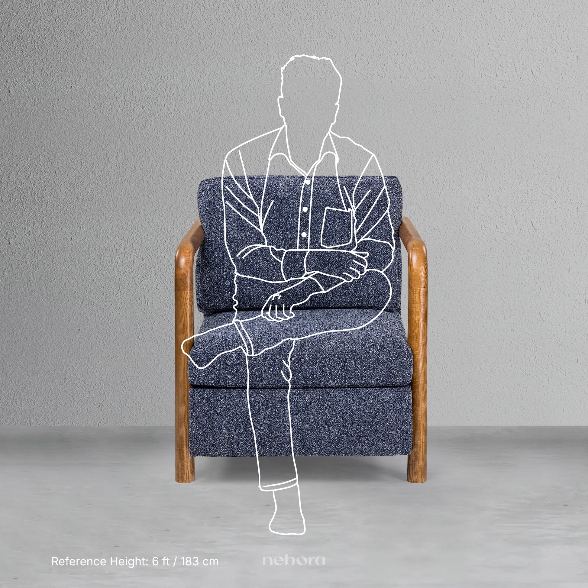 Faroe Single Seater Sofa | Sofas - Nebora
