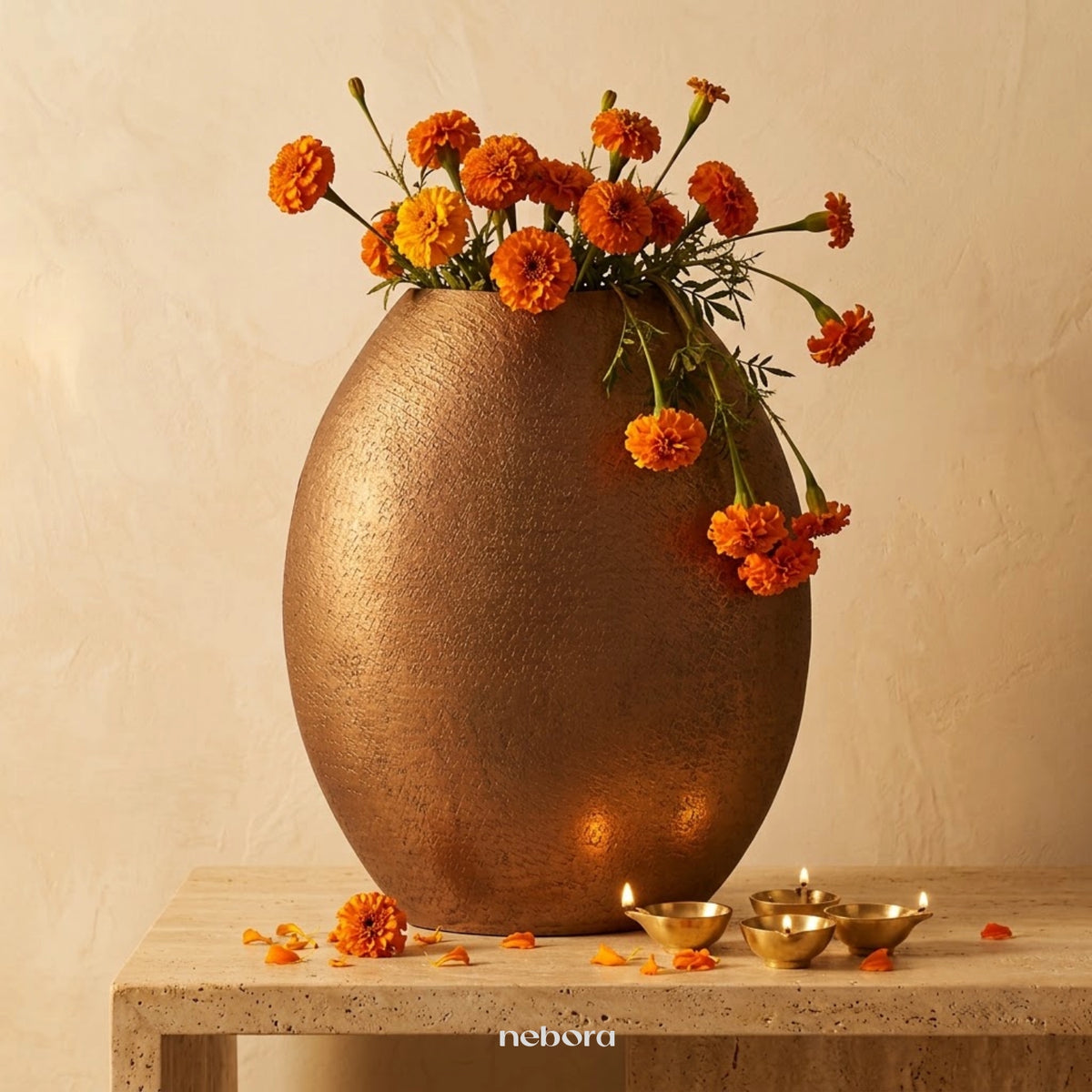 Terra Orb Vase Large | Vases - Nebora