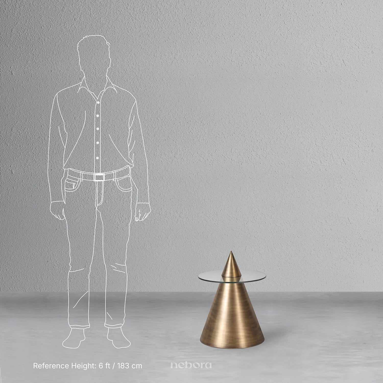 Solis Conical Side Table | Side Tables - Nebora