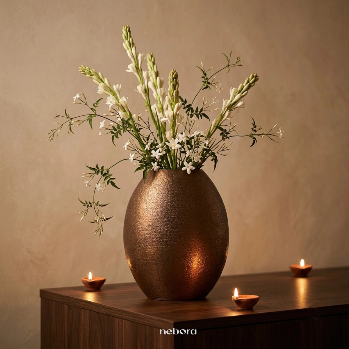Terra Orb Vase Small | Vases - Nebora