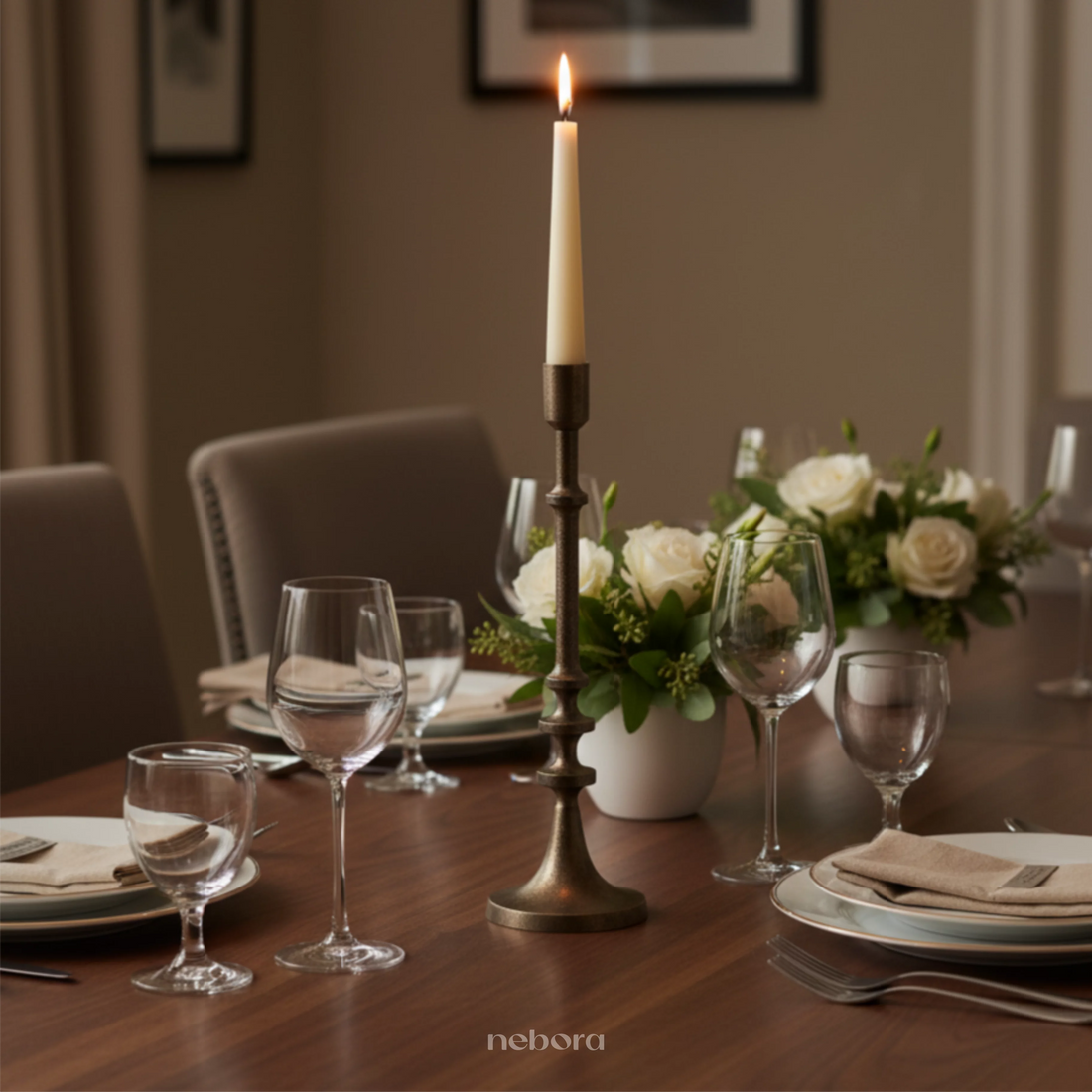 Sentinel Candle Stand Large | Lanterns & Candle Holders - Nebora