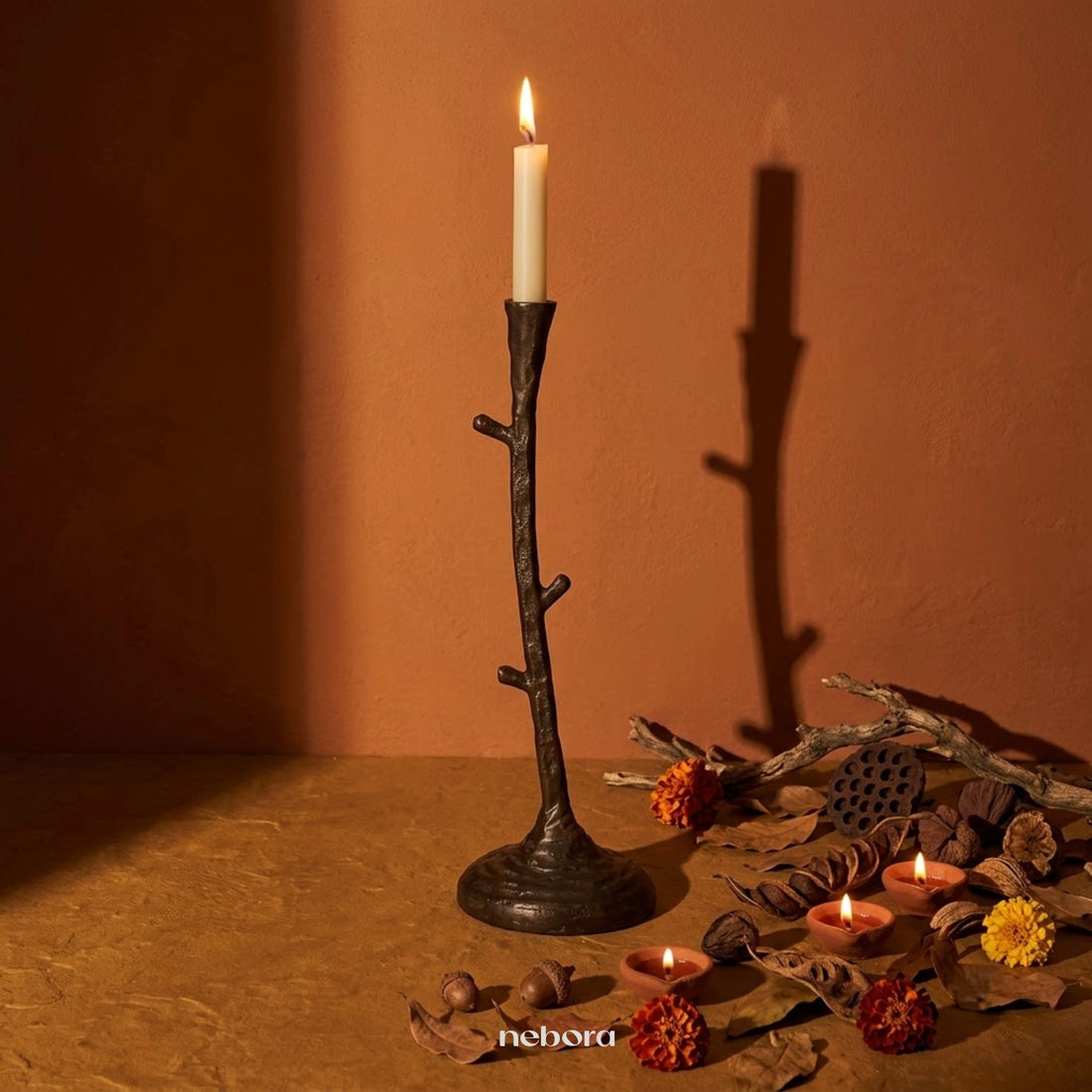 Elderwood Candle Stand | Lanterns & Candle Holders - Nebora
