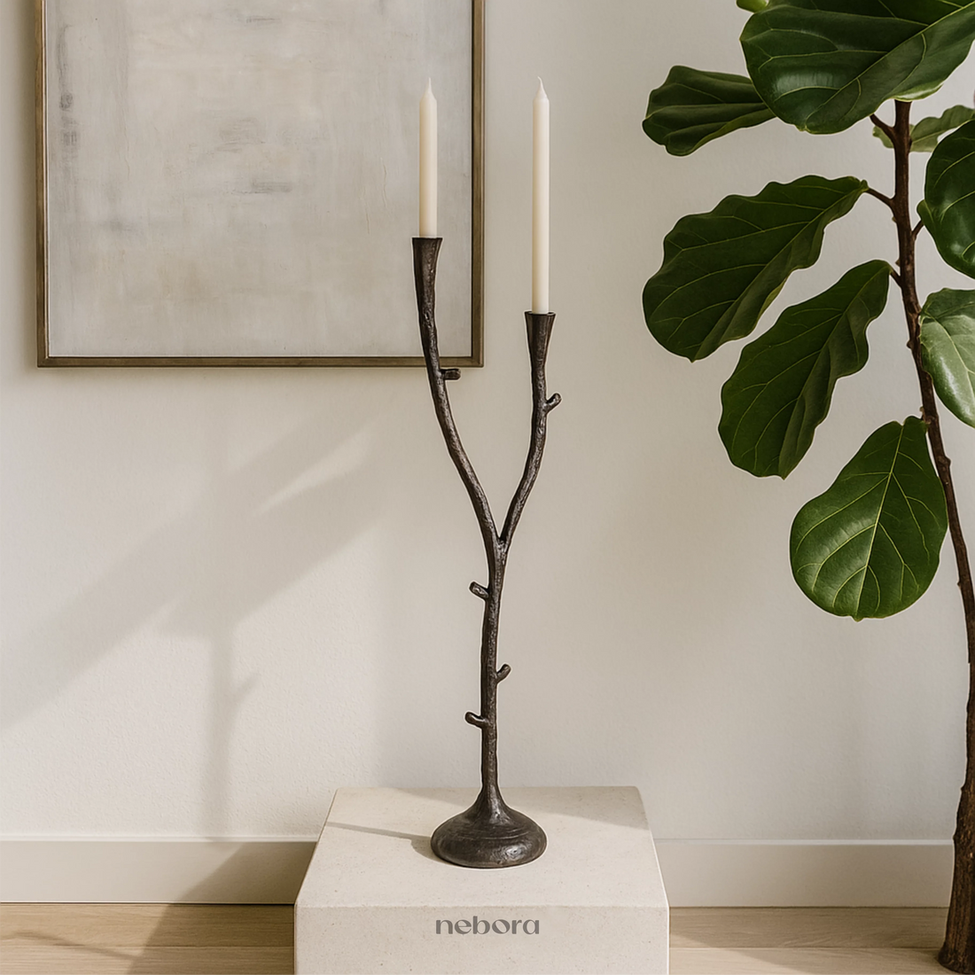 Elderwood Candle Stand 2 - Large | Lanterns & Candle Holders - Nebora