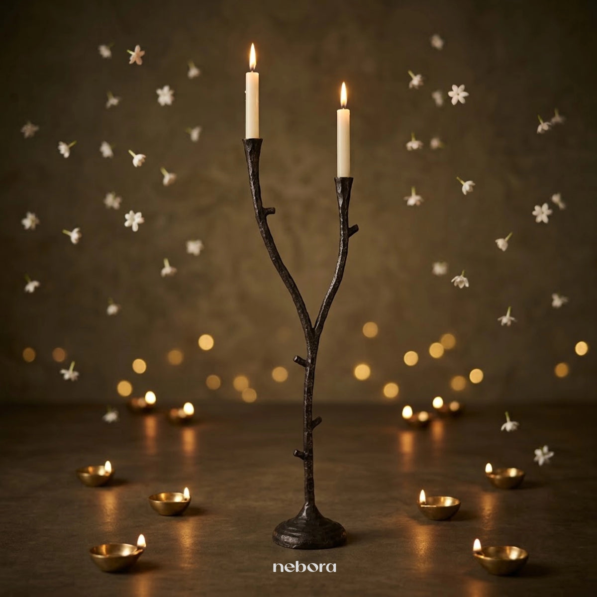 Elderwood Candle Stand 2 - Large | Lanterns & Candle Holders - Nebora