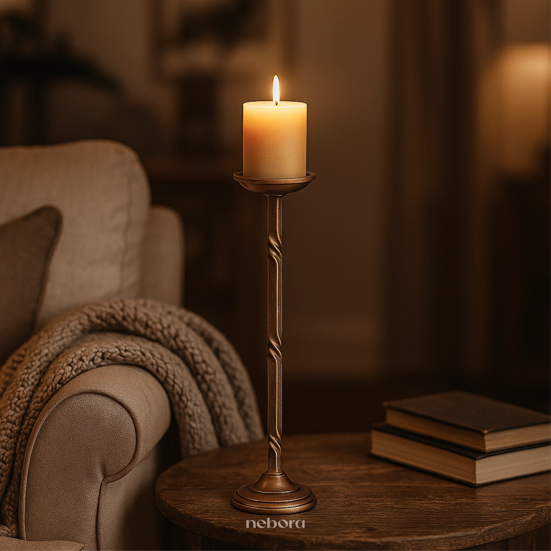 Alaric Candle Stand Small | Lanterns & Candle Holders - Nebora