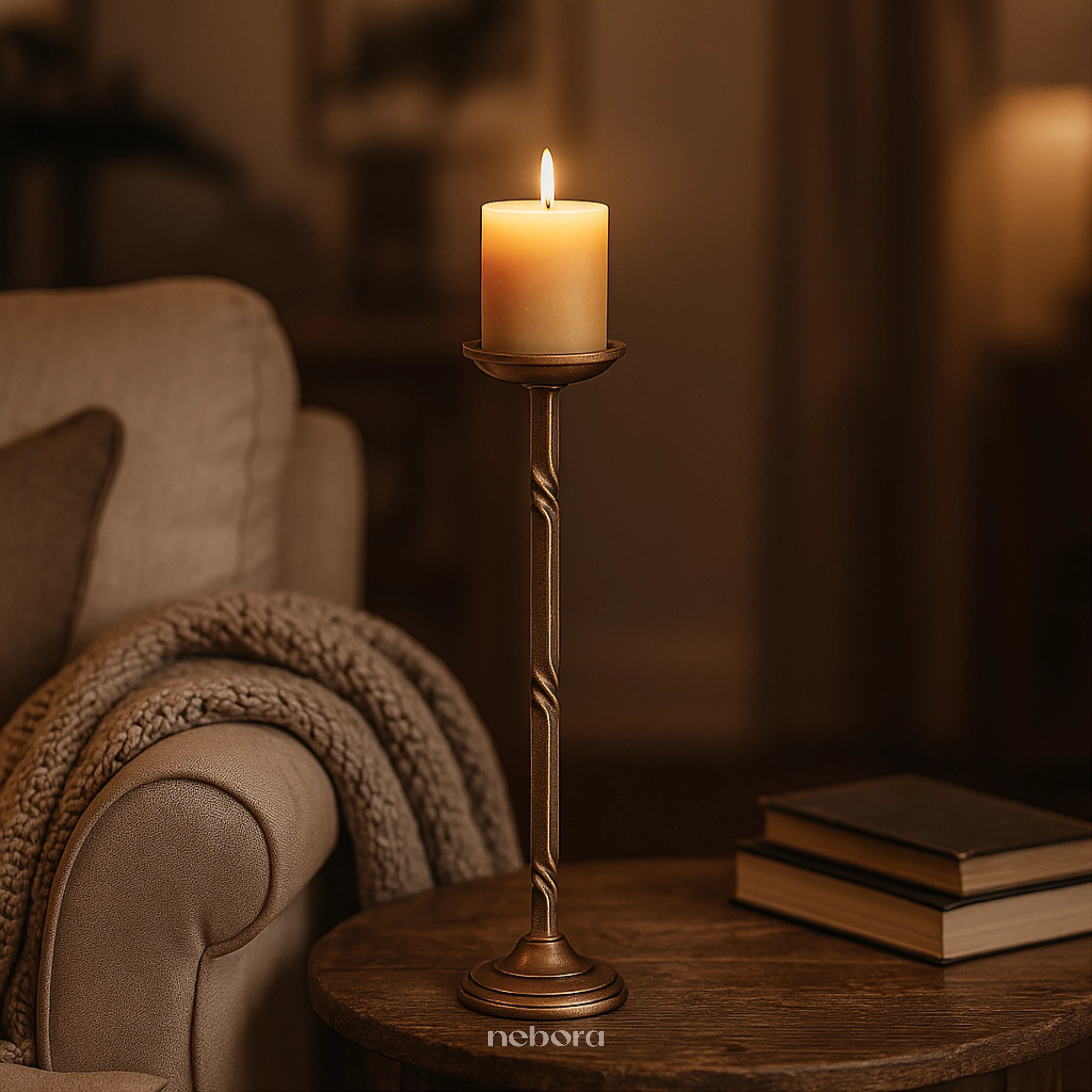 Alaric Candle Stand Small | Lanterns & Candle Holders - Nebora