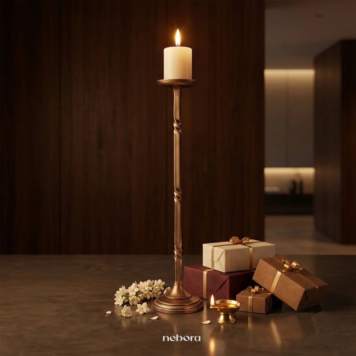 Alaric Candle Stand Small | Lanterns & Candle Holders - Nebora