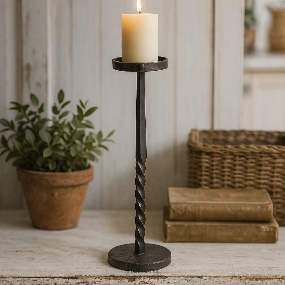 Obsidian Spire Candle Holder Small | Lanterns & Candle Holders - Nebora