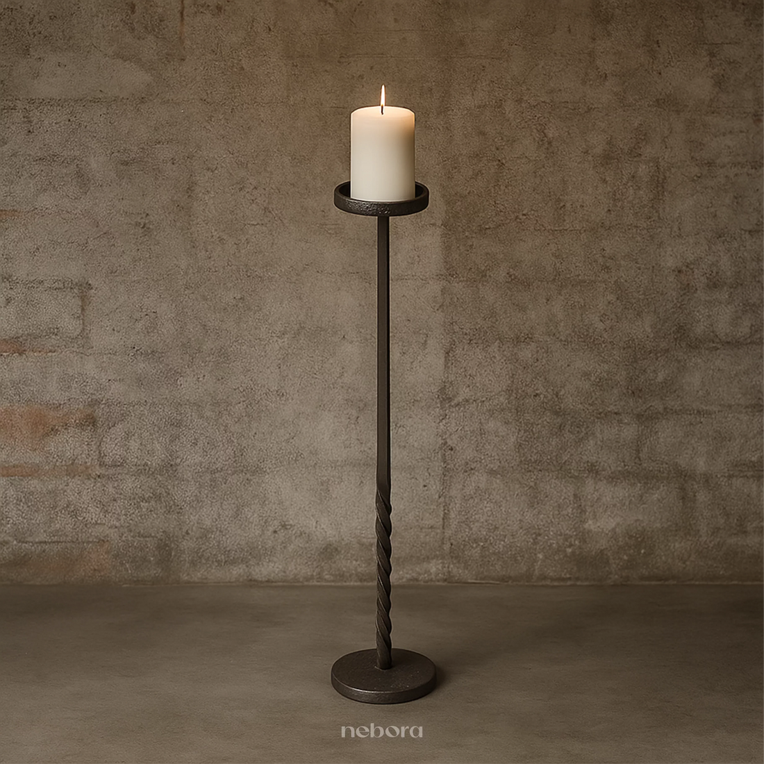 Obsidian Spire Candle Holder Large | Lanterns & Candle Holders - Nebora